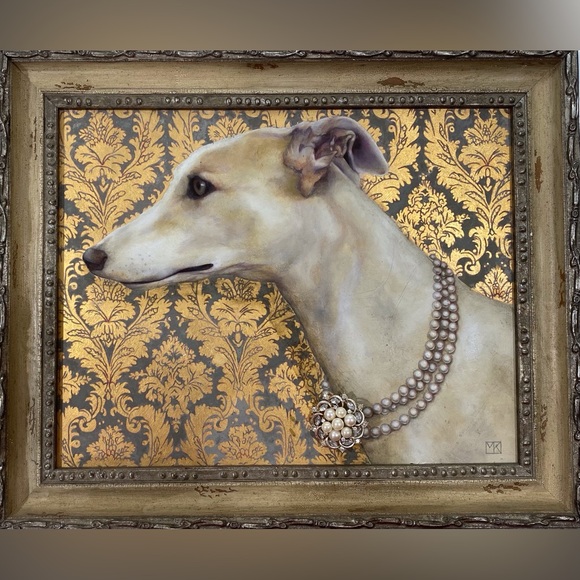 Pearls, rhinestones and silver circle pin - Picture 2 of 8